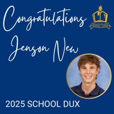 2025 Dux Announcement: Jenson New’s ATAR Achievement 2025 Dux Announcement: Jenson New’s ATAR Achievement